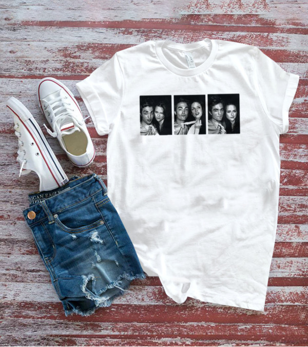 Robert Pattinson Kristen Stewart Photo Booth Strip T-Shirt