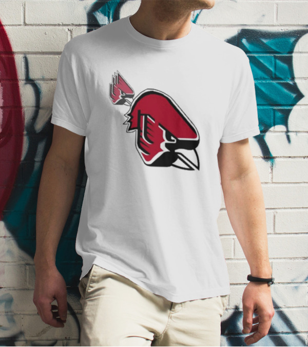 Ball State Cardinal With A Mustache Logo Concept T-Shirt