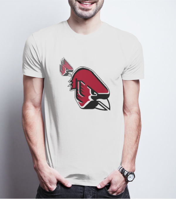 Ball State Cardinal With A Mustache Logo Concept T-Shirt