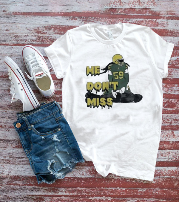 Campechecollective He Don’t Miss Campbell Linebacker 59 T-Shirt