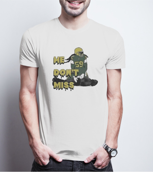 Campechecollective He Don’t Miss Campbell Linebacker 59 T-Shirt