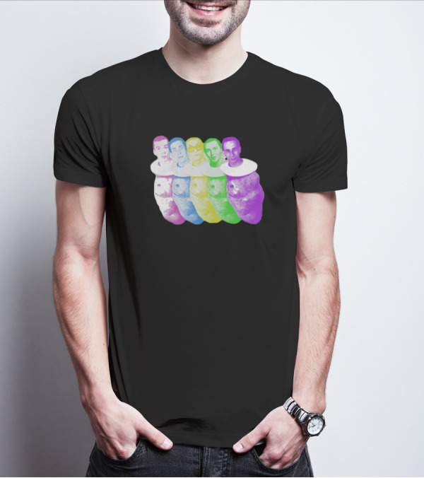 Colorful Devo Spuds Five Potato Heads T-Shirt