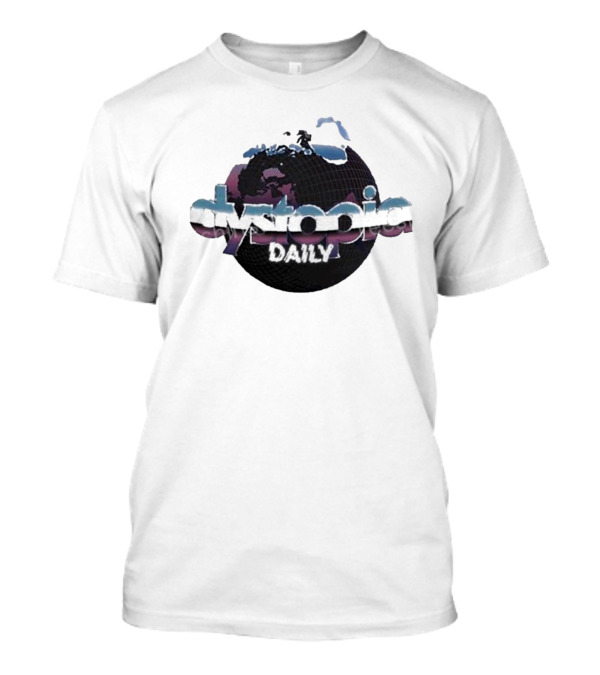 Daniel Howell Dystopia Daily World Map Sphere T-Shirt