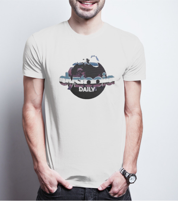 Daniel Howell Dystopia Daily World Map Sphere T-Shirt