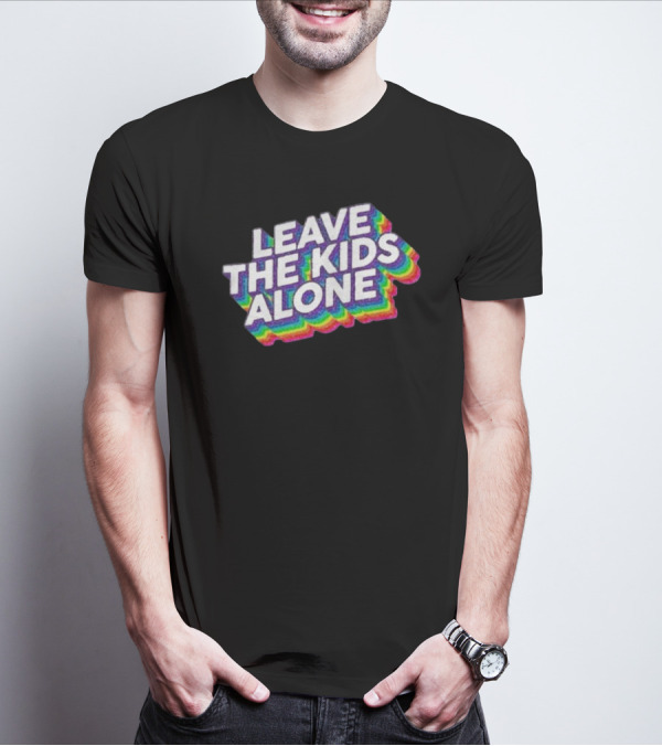 Gaysagainstgroomers Merch Leave The Kids Alone T-Shirt