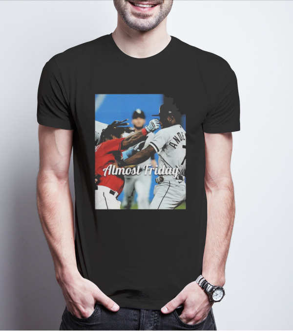 Almost Friday Baseball Knockout Action T-Shirt