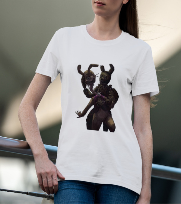 Gumchew Springtrap Malhare Battle Showdown Iconic Horror Character Face-off T-Shirt
