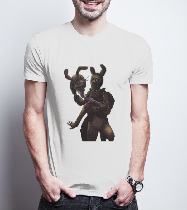 Gumchew Springtrap Malhare Battle Showdown Iconic Horror Character Face-off T-Shirt