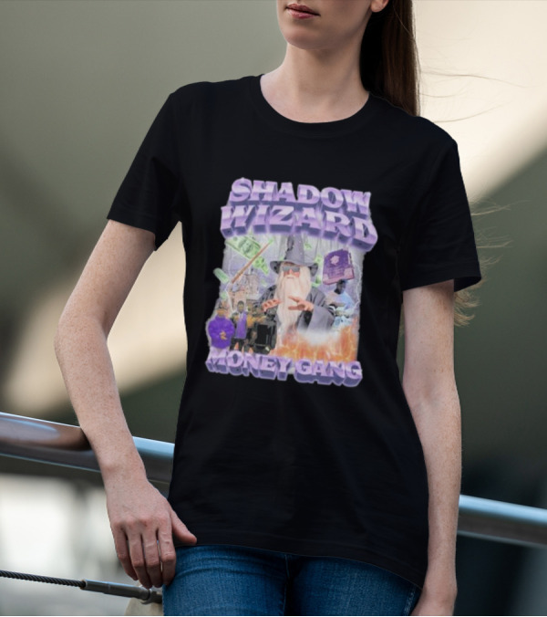 Shadow Wizard Money Gang Swagstimulus Magical Power Dollar Vibes T-Shirt
