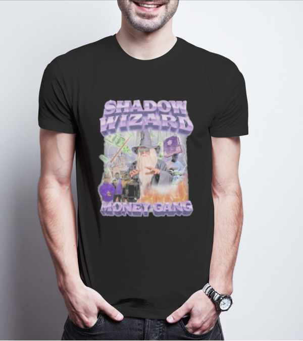 Shadow Wizard Money Gang Swagstimulus Magical Power Dollar Vibes T-Shirt