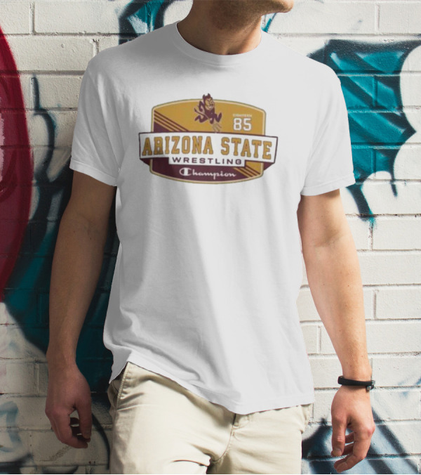 Arizona State Wrestling Established 85 Champion Sun Devils T-Shirt