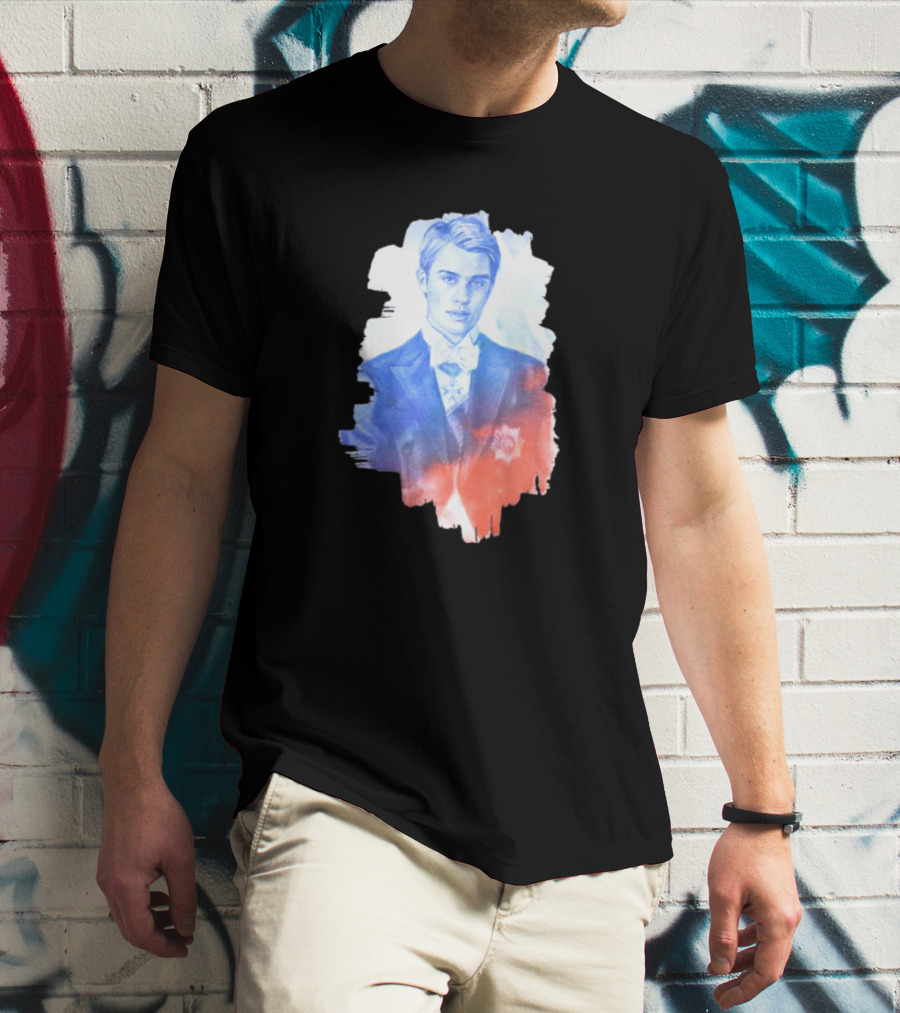 Your Royal Highness Portrait In Blue And Red Tones T-Shirt