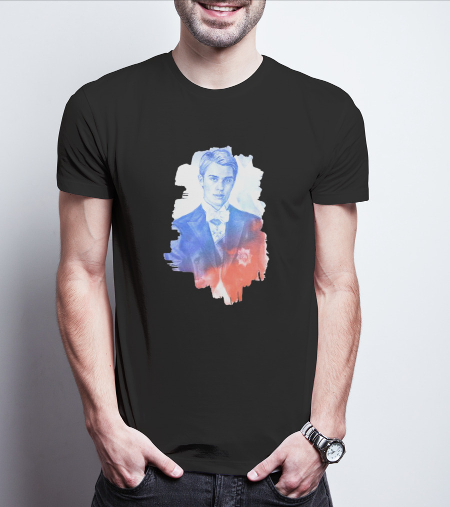 Your Royal Highness Portrait In Blue And Red Tones T-Shirt