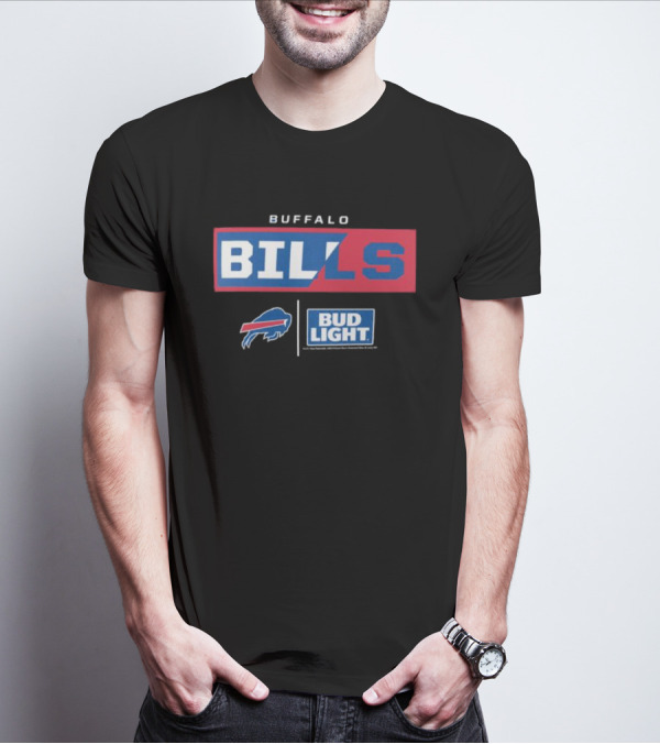 Buffalo Bills Bud Light NFL Collaboration T-Shirt