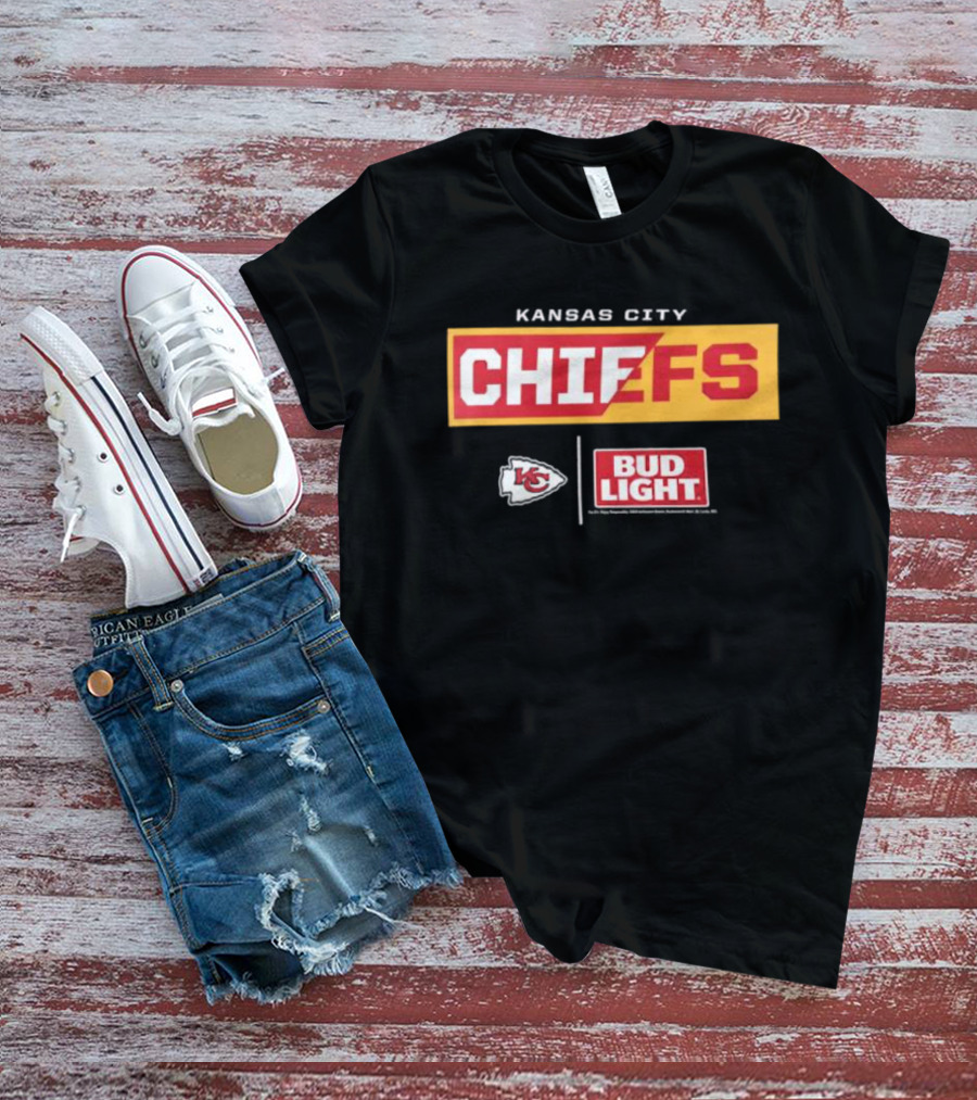 Kansas City Chiefs Bud Light NFL Partnership T-Shirt