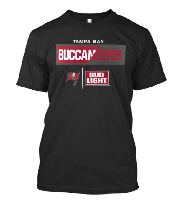 Tampa Bay Buccaneers Buccaneers Bud Light Logo Collaboration NFL T-Shirt