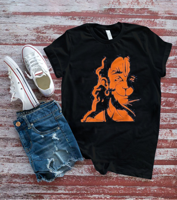 Happy Hanuman Iconic Orange T-Shirt