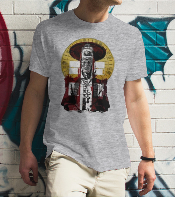 Dozens Of Rebel Moon Roman Numeral Halo Clergyman T-Shirt