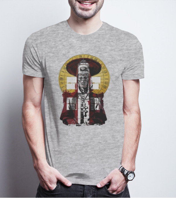 Dozens Of Rebel Moon Roman Numeral Halo Clergyman T-Shirt
