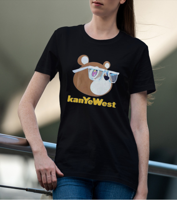 Kanye West Graduation 2007 Merch Mirrored Bear T-Shirt