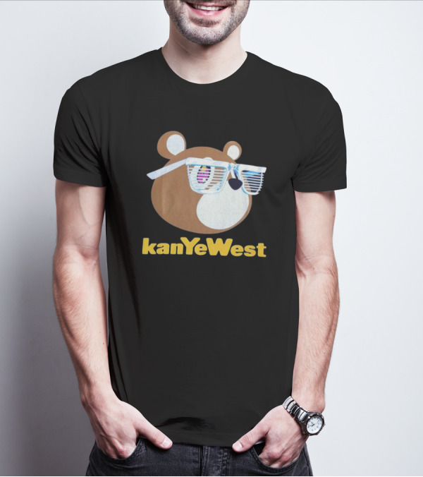 Kanye West Graduation 2007 Merch Mirrored Bear T-Shirt