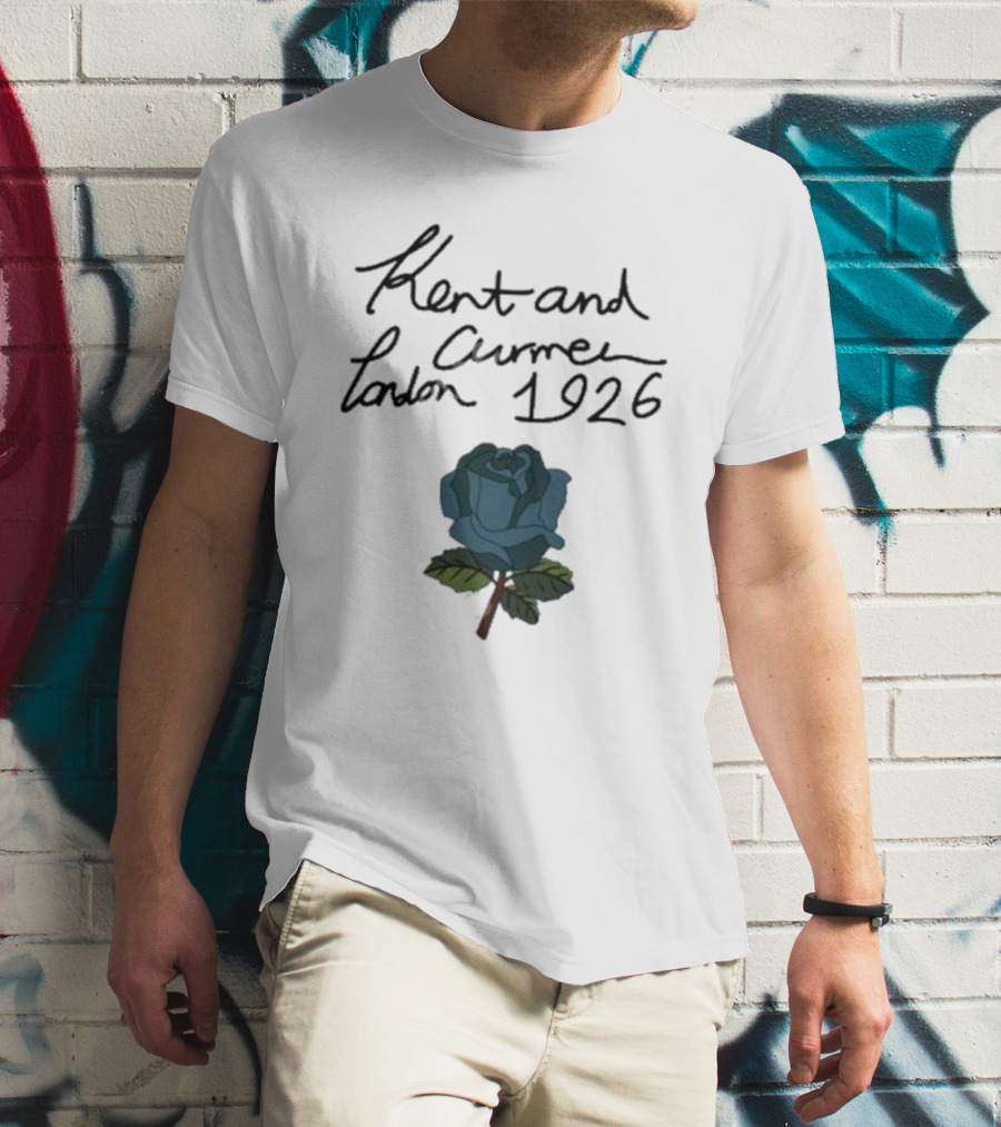 Kent And Curwen London 1926 Blue Rose T-Shirt