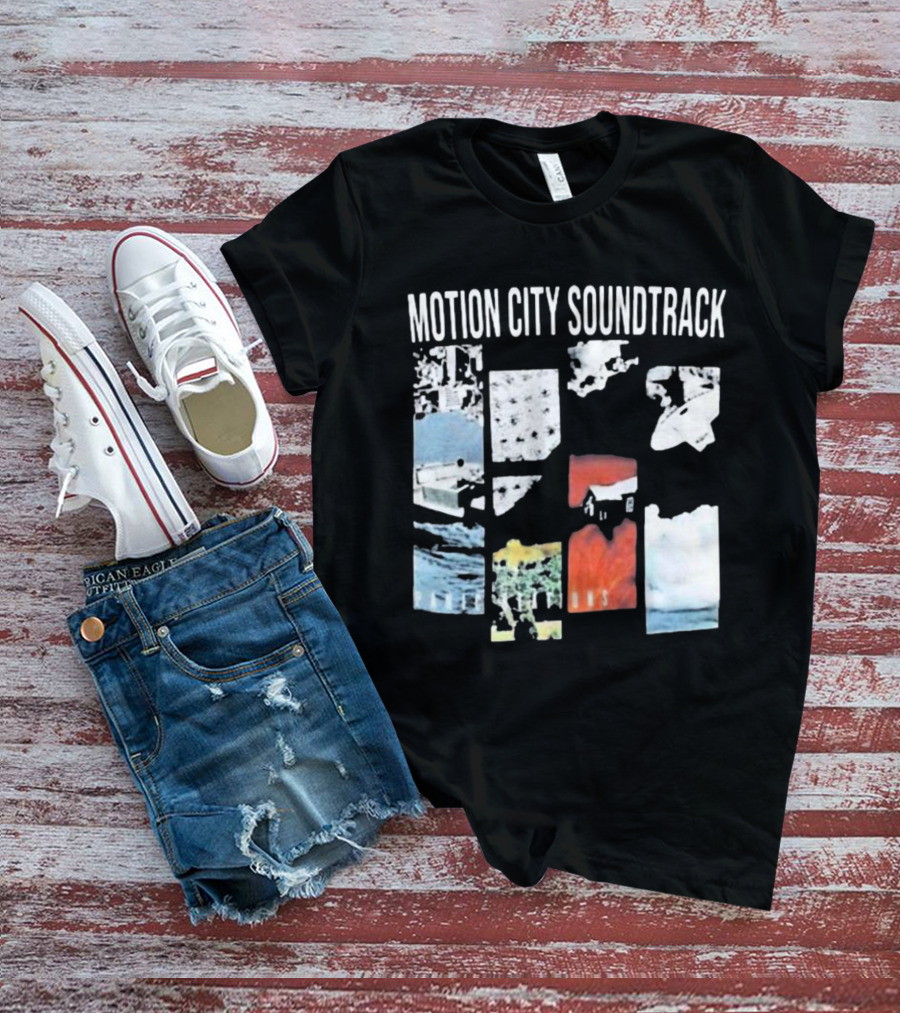 Motion City Soundtrack Panic Stations Album Art Collage T-Shirt