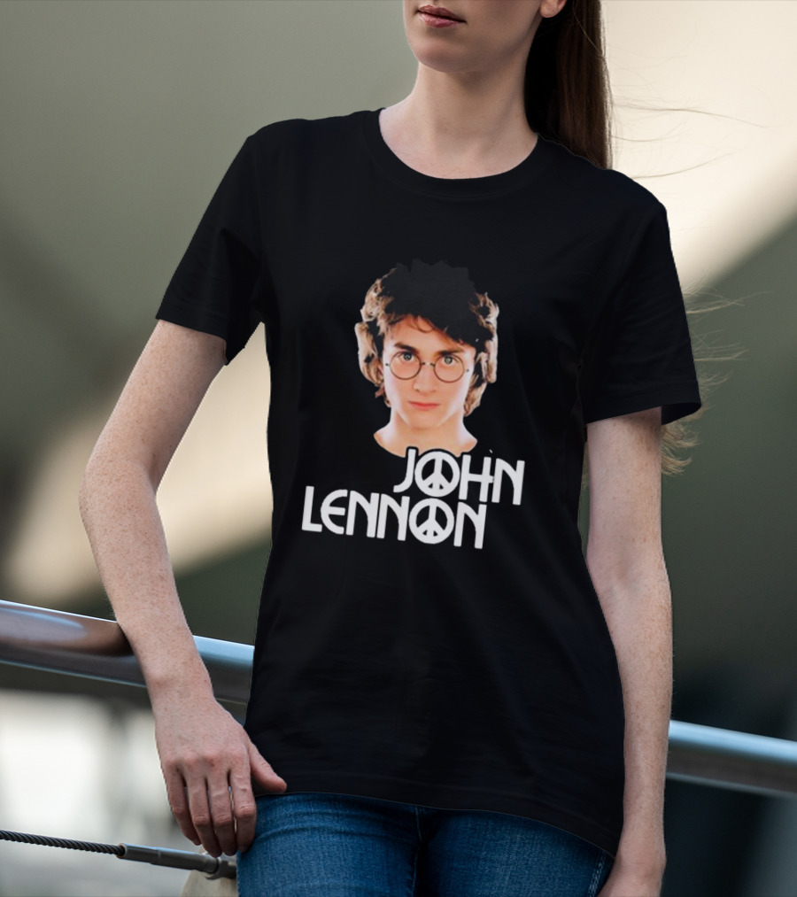 John Lennon Shitheadsteve Peace Symbol Glasses T-Shirt