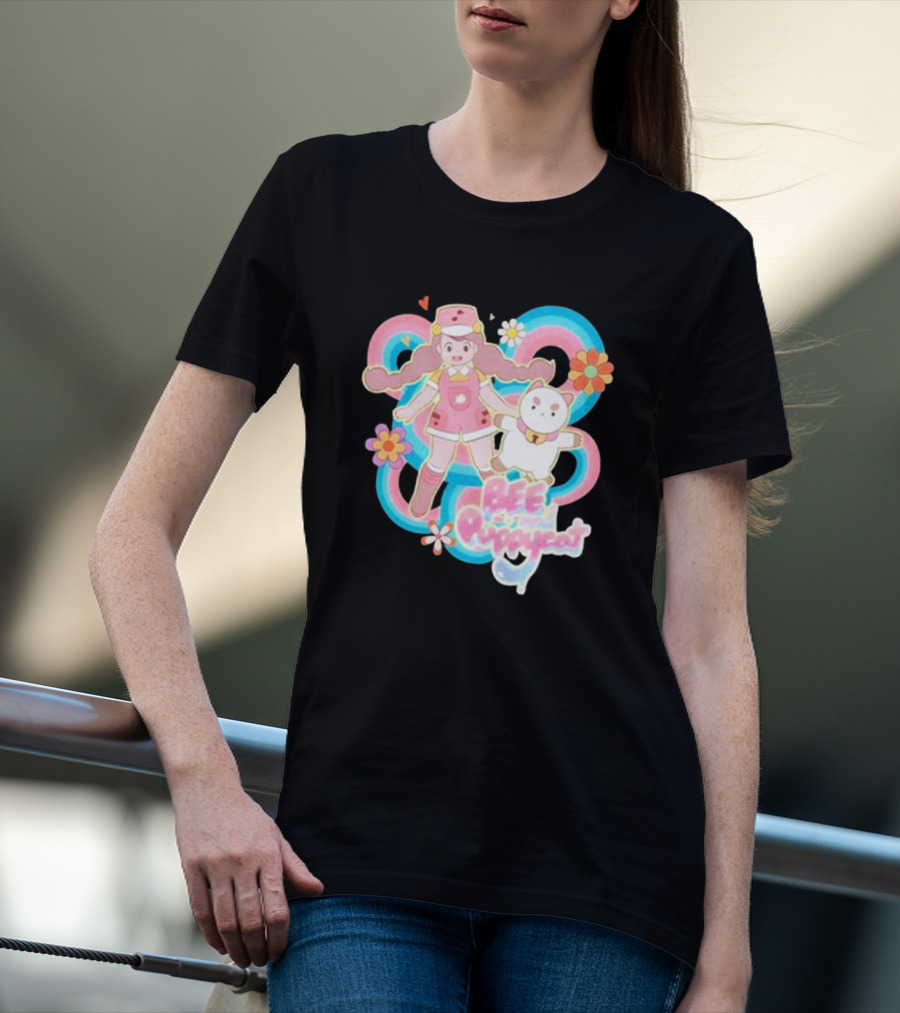 Bee And Puppycat Sunkissed Space Floral Friendship Adventure T-Shirt