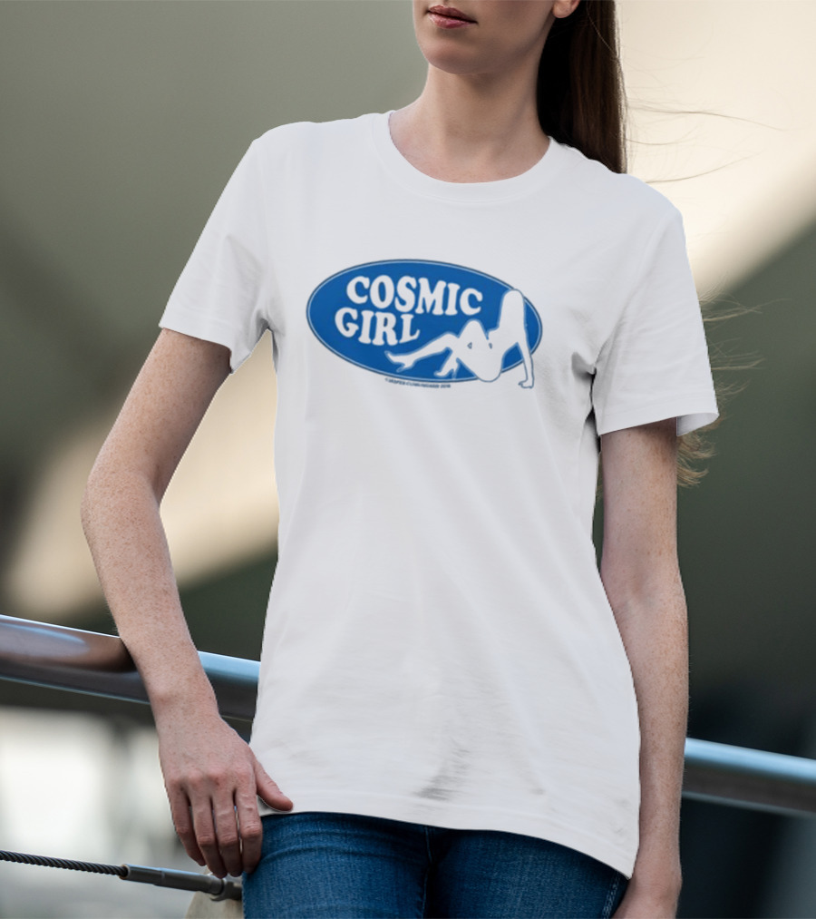 Danahleya Wearing Jasper Cunningham Cosmic Girl T-Shirt