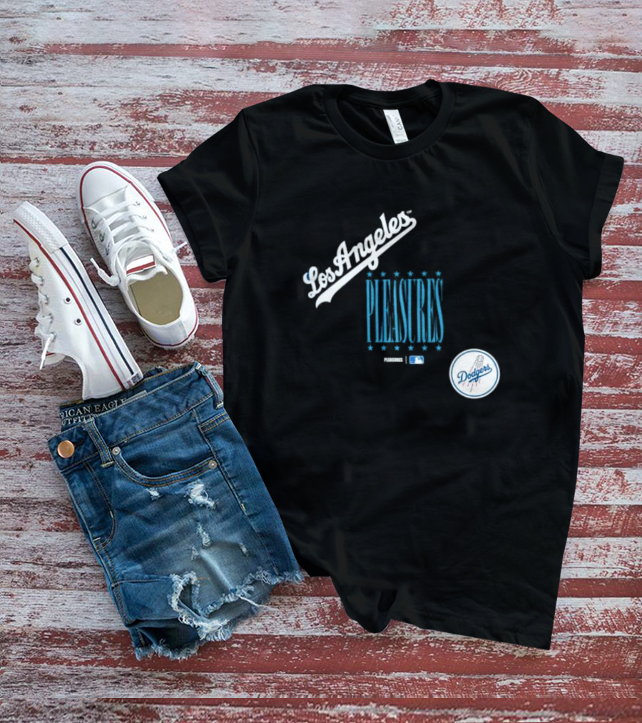 Los Angeles Dodgers PLEASURES MLB Collaboration T-Shirt