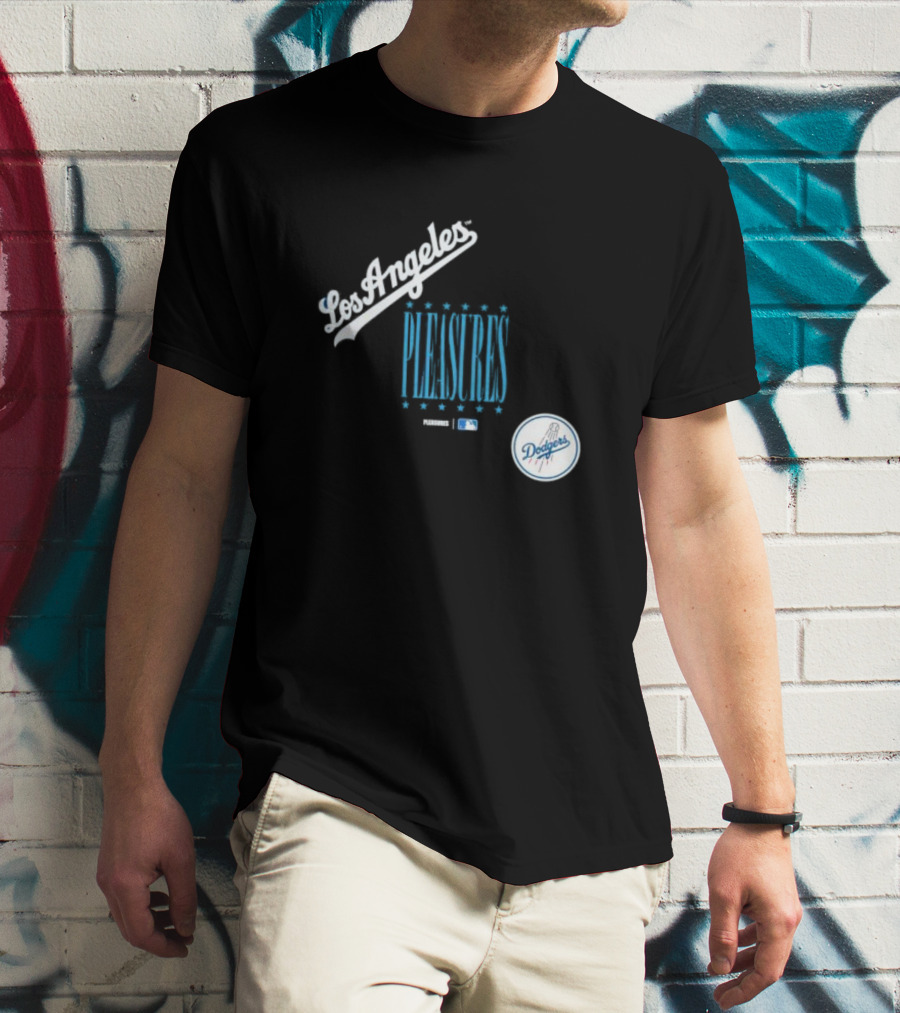 Los Angeles Dodgers PLEASURES MLB Collaboration T-Shirt
