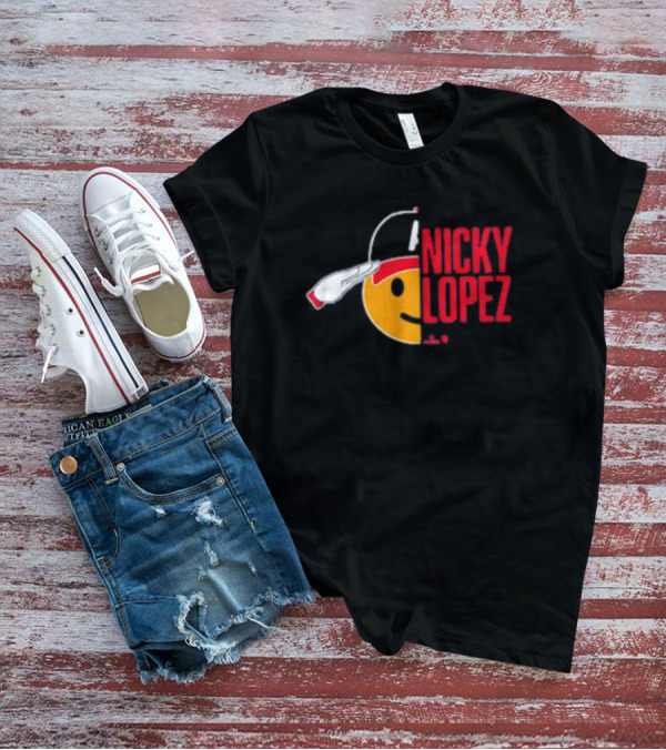 Nicky Lopez Salute Icon Atlanta Braves T-Shirt
