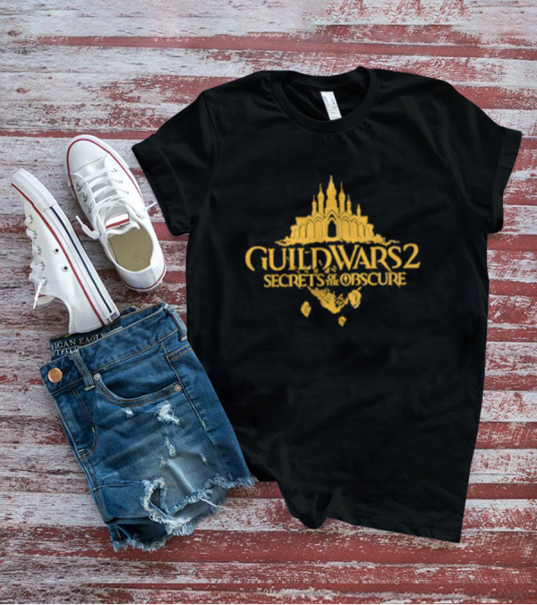 Guild Wars 2 Secrets Of The Obscure Castle Silhouette Fantasy T-Shirt
