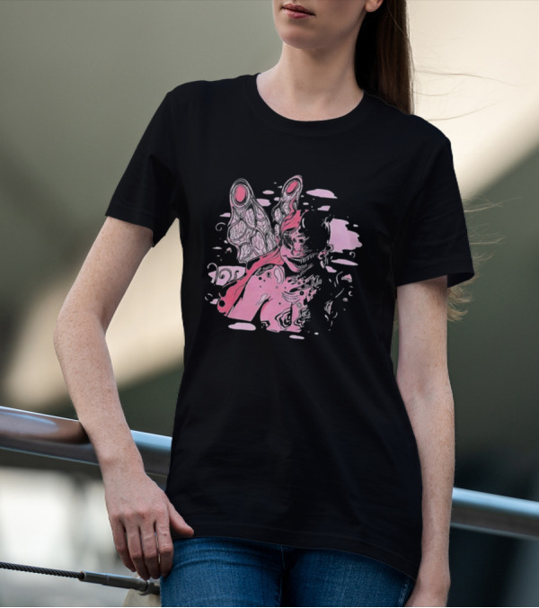Spencers Melanie Martinez Portals Pink Fantasy Creature Concept T-Shirt