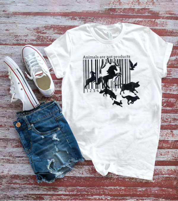 Animals Are Not Products Barcode Liberation Animal Rights T-Shirt