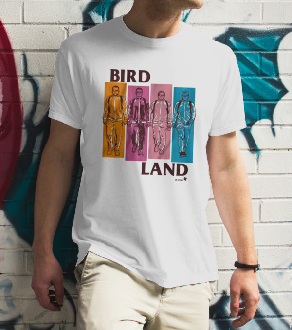 BIRDLAND BROS WALKING COLOR PANELS T-Shirt