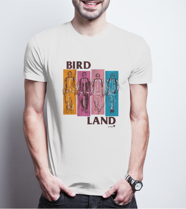 BIRDLAND BROS WALKING COLOR PANELS T-Shirt