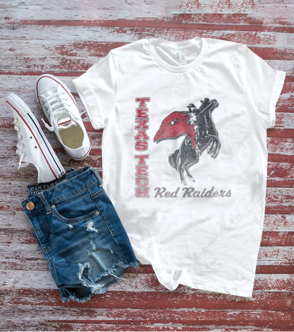 Texas Tech Red Raiders Vintage Phase Out Riding Mascot 47 Franklin T-Shirt