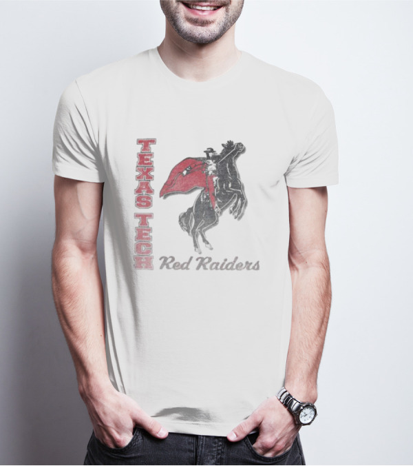 Texas Tech Red Raiders Vintage Phase Out Riding Mascot 47 Franklin T-Shirt