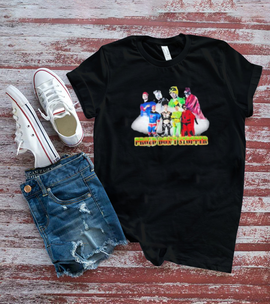 Proud Don’t Stopper Comic Heroes Ensemble T-Shirt