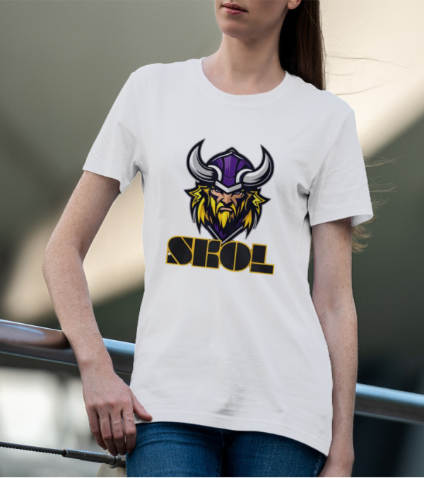 SKOL Scandinavian Pride Minnesota Vikings Warrior T-Shirt