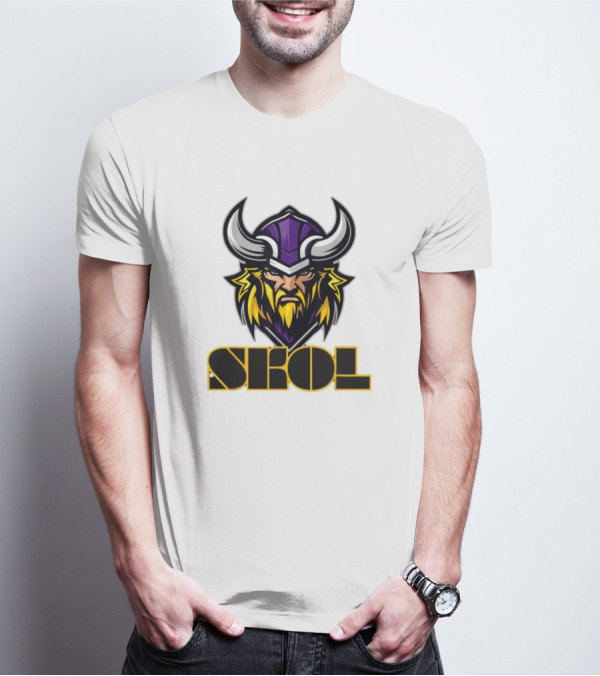 SKOL Scandinavian Pride Minnesota Vikings Warrior T-Shirt