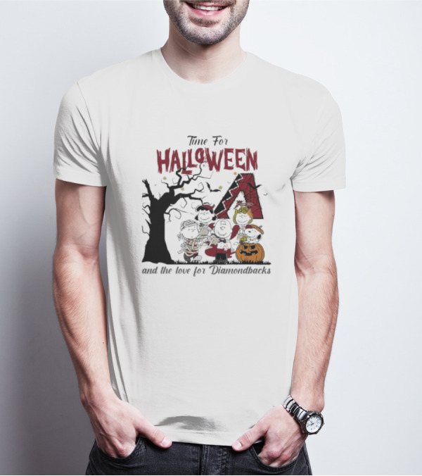 Time For Halloween And The Love For Diamondbacks T-Shirt