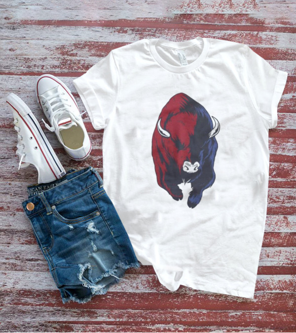Bull Duality Red Blue Contrast T-Shirt