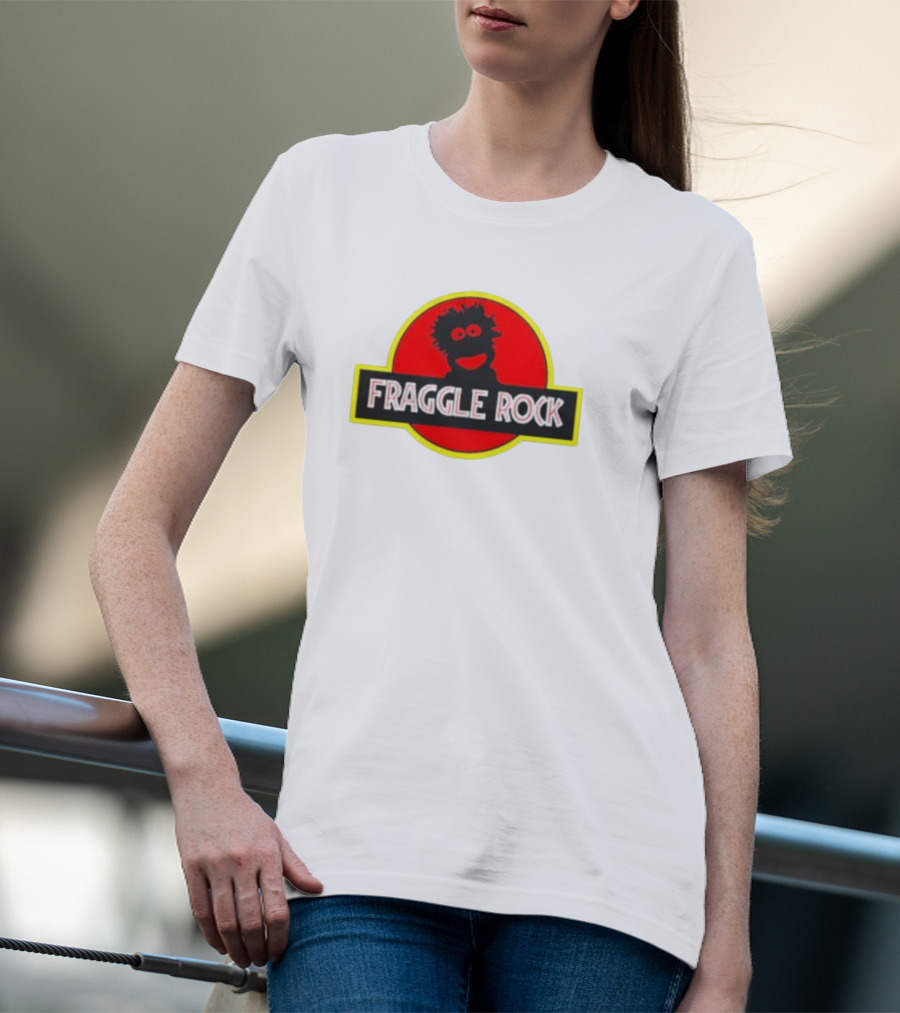 Craig Baird Fraggle Rock Jurassic Park Logo Mashup T-Shirt