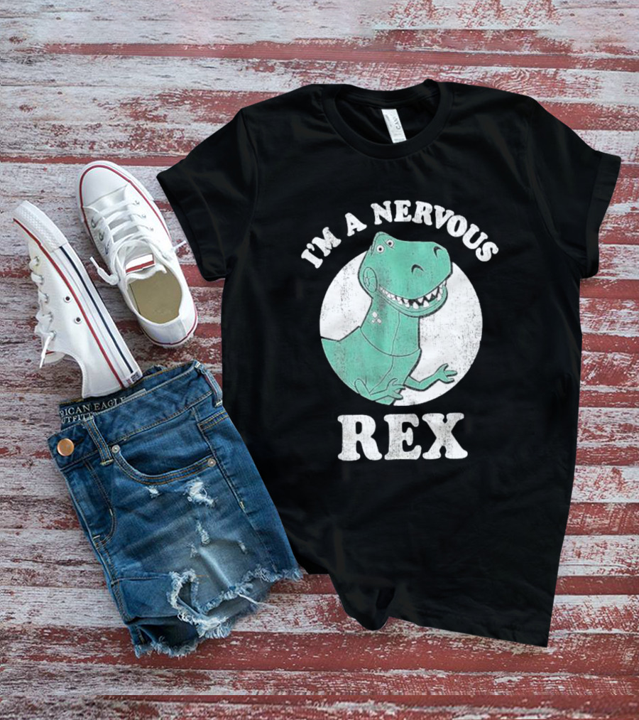 Chase Briscoe I'm A Nervous Rex Dinosaur T-Rex Character T-Shirt