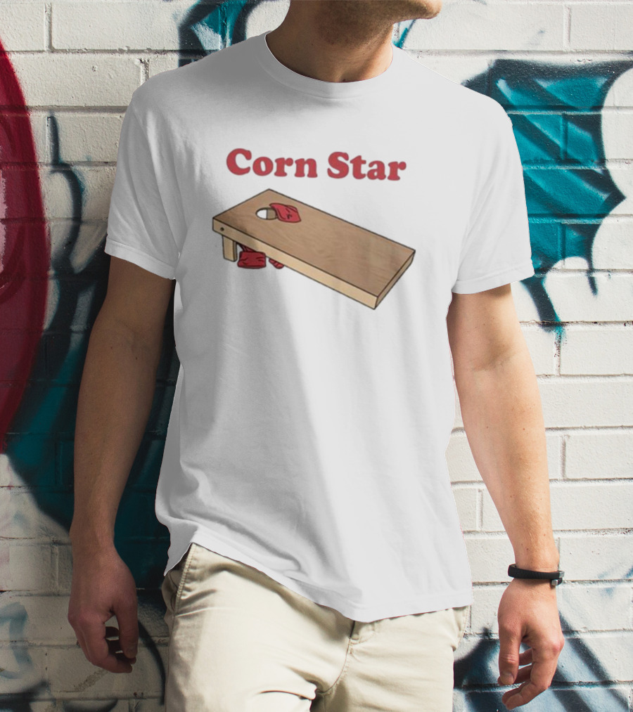 Middleclassfancy Corn Star Cornhole Sack Toss T-Shirt