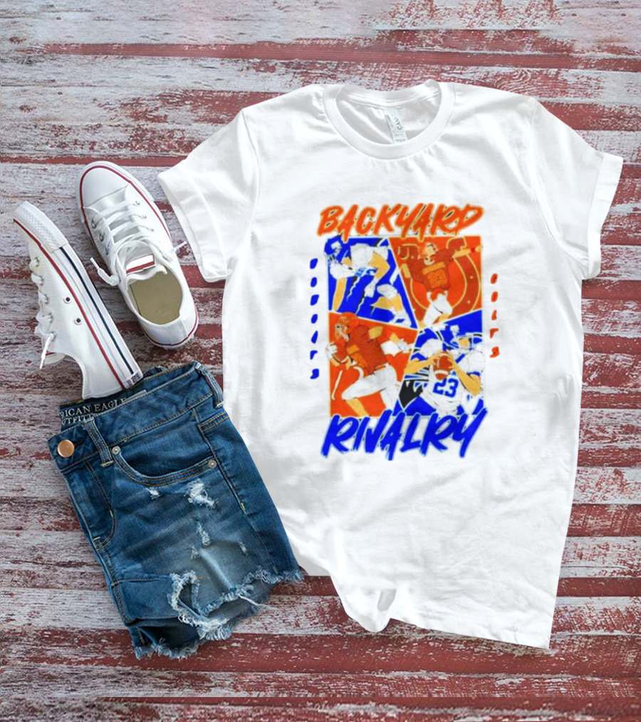 BACKYARD RIVALRY BOBCATS COLTS FOOTBALL GAME DAY MATCHUP T-Shirt