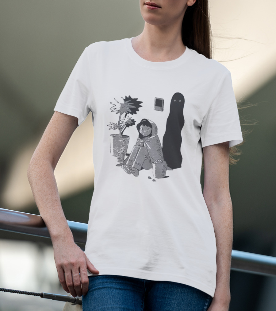 21Sailors Merch Phantom Cozy Ghost Night Scene T-Shirt
